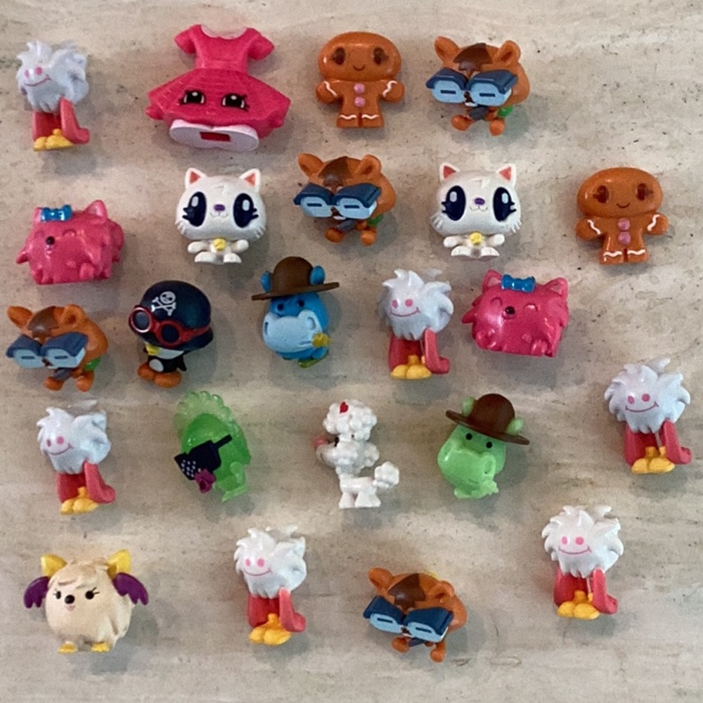 Moshi Monsters Vintage Mini Toys Figurines Miniature Figures Toy Lot Of 23